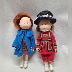 Eden 2000 Madeline’s International Traveler Doll Lot Of 2- Vintage